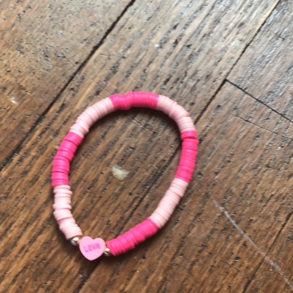 Pink Love Beaded Bracelet